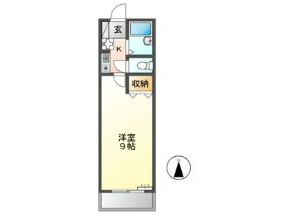 コーポカワムラ(1K/2階)の間取り写真