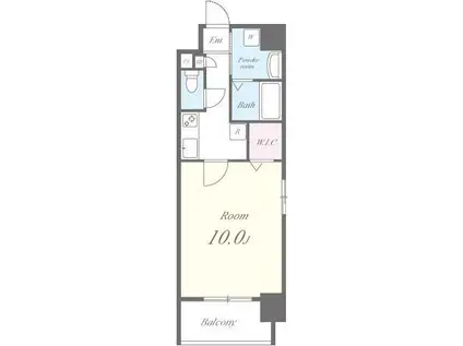 アウラ デ パリュール(1K/2階)の間取り写真