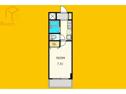 プロスペアー中野(ワンルーム/7階)の間取り写真