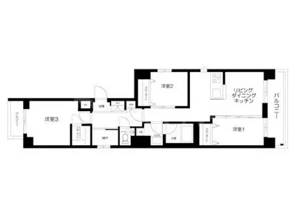 トレス両国(3SLDK/5階)の間取り写真