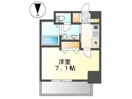 リアライズ代官町(1K/5階)の間取り写真