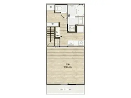 Kパラッツォ垂水泉が丘(1K/2階)の間取り写真