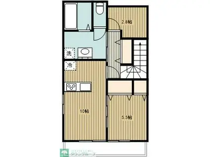 国分寺市内藤2丁目計画(1SLDK/2階)の間取り写真