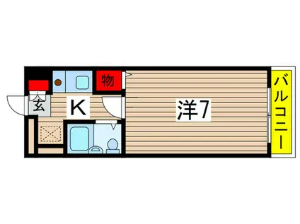 CITY COSMO小仲台(1K/3階)の間取り写真