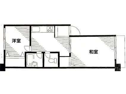板橋ローヤルコーポ(2DK/3階)の間取り写真