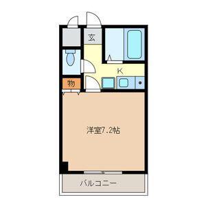 イーグルマンション(1K/2階)の間取り写真