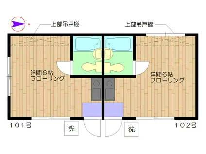 コーポS(ワンルーム/1階)の間取り写真