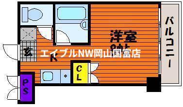 ファイブ南方(1K/1階)の間取り写真