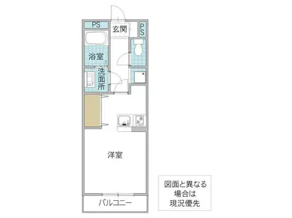 メゾン・ド・N(ワンルーム/1階)の間取り写真