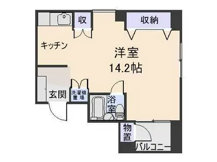エポマンション(ワンルーム/3階)の間取り写真