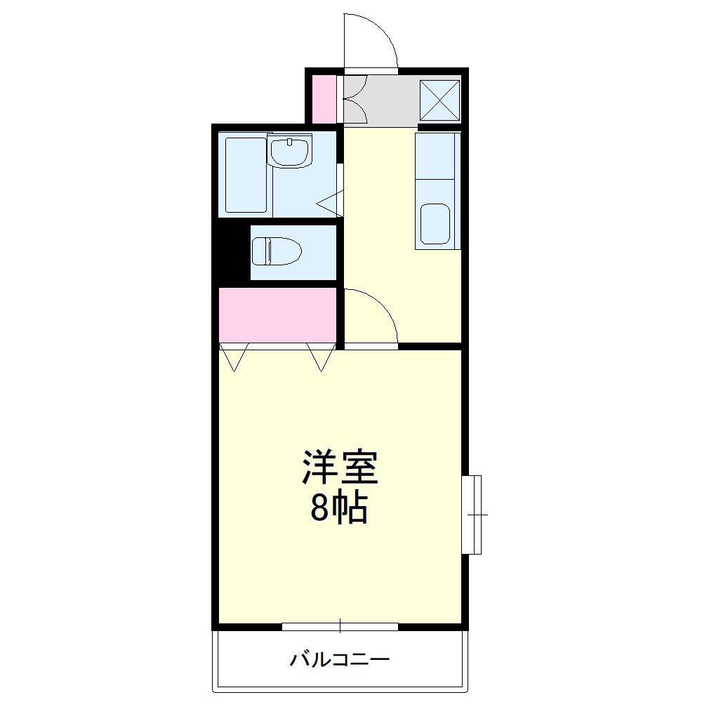 ATELIER(1K/3階)の間取り写真