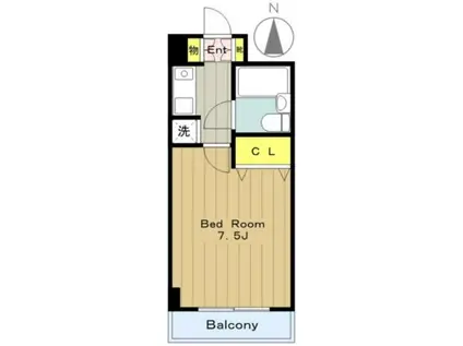 デイム橋本(1K/7階)の間取り写真