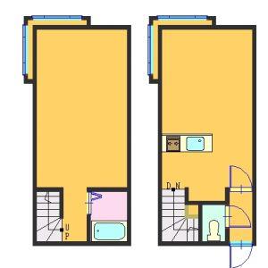 AMS平和通(1LDK/1階)の間取り写真