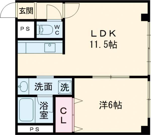 パークプラザ(1LDK/1階)の間取り写真