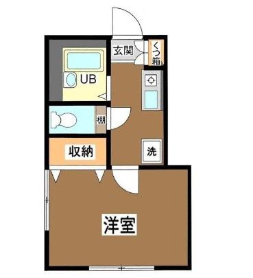 メゾンドヴィーブル(1K/1階)の間取り写真