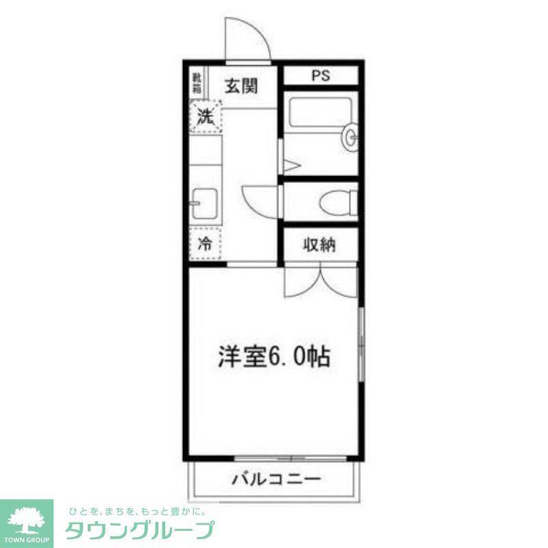 フォレストブライト(1K/3階)の間取り写真