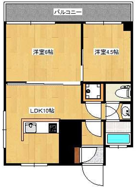 セカンドステージ(2LDK/5階)の間取り写真