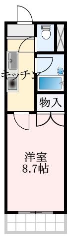メゾン白鷺(1K/5階)の間取り写真