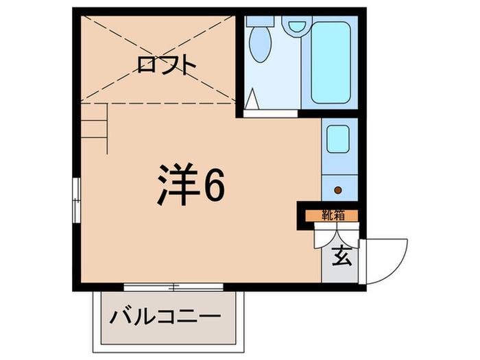 カサヴェルデ(ワンルーム/3階)の間取り写真