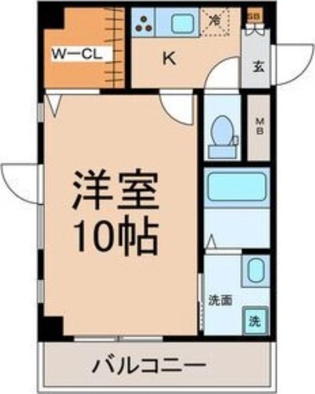 メゾン ド ショコラ(1K/3階)の間取り写真
