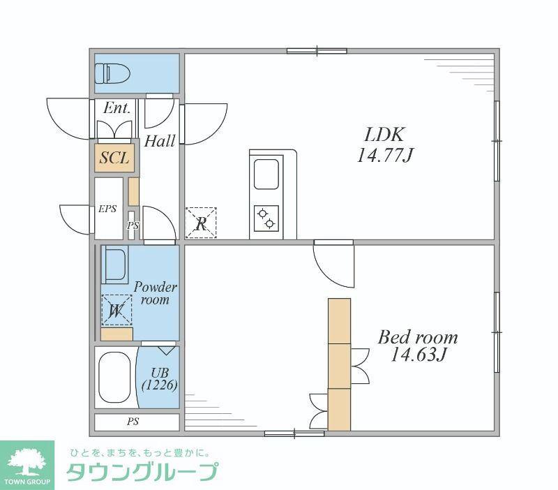 LEGALAND文京千石(1LDK/3階)の間取り写真