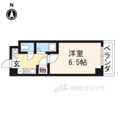グランランヴェール(1K/4階)の間取り写真