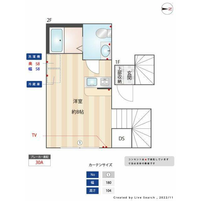 KTK蒲田(ワンルーム/2階)の間取り写真