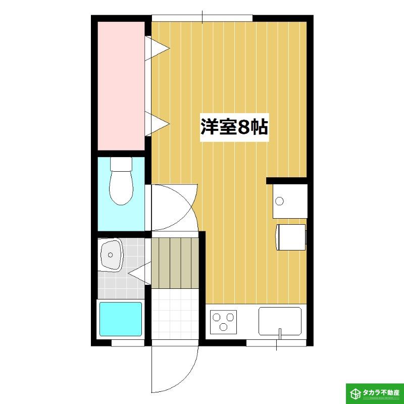 レオハウス(ワンルーム/2階)の間取り写真