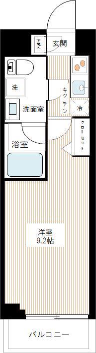MAXIV赤羽西AZ(1K/5階)の間取り写真