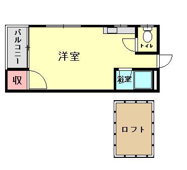 OASIS日吉台(ワンルーム/1階)の間取り写真