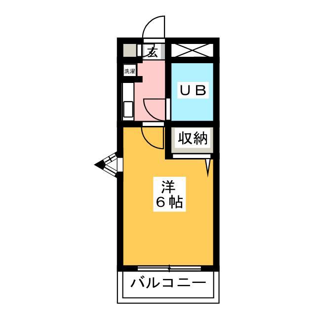ホークメゾン瀬谷(1K/5階)の間取り写真