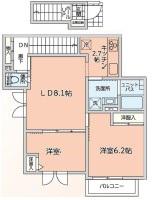 富士ハイツ(2LDK/2階)の間取り写真