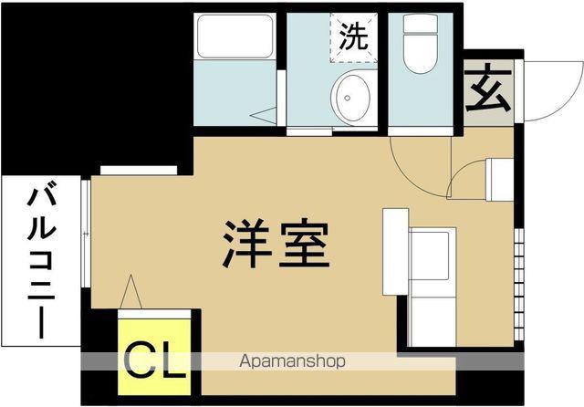 ニューサンシャインビル(ワンルーム/2階)の間取り写真