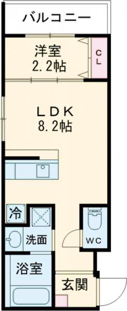 リアコート千里丘2ノース(1LDK/3階)の間取り写真
