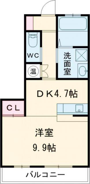 すまいる16番館(1LDK/2階)の間取り写真