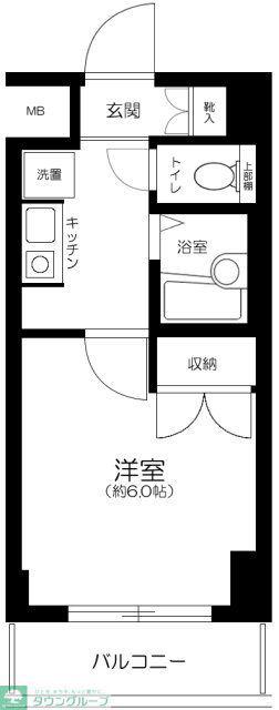 エクセリア荻窪(1K/9階)の間取り写真