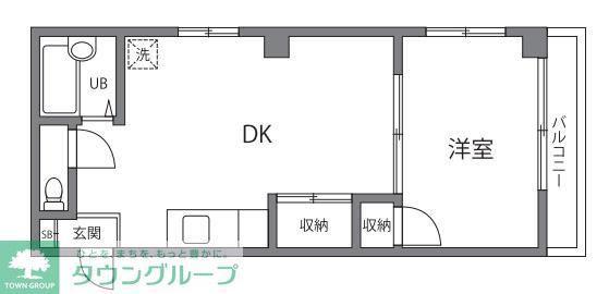 モンシェール三ノ輪(1LDK/4階)の間取り写真