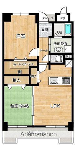 モルティ三田村(2LDK/3階)の間取り写真