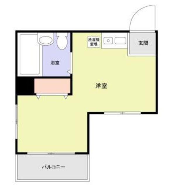 グリーンヒルズ良II(ワンルーム/3階)の間取り写真