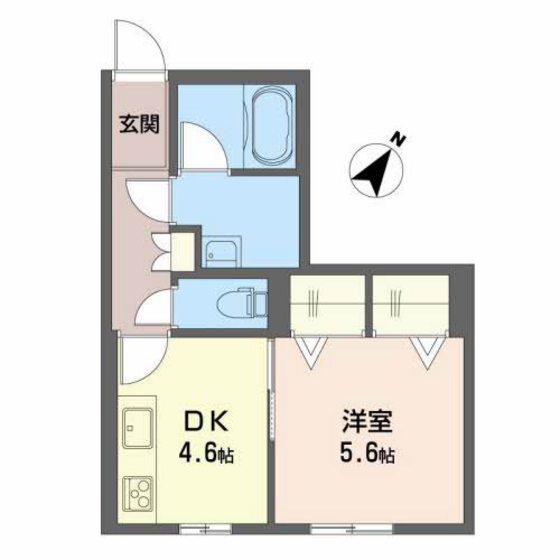 シャーメゾン月見町(1DK/1階)の間取り写真