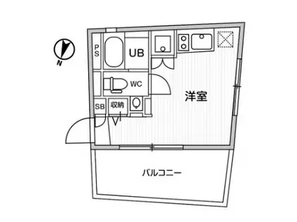 FARE恵比寿(ワンルーム/3階)の間取り写真