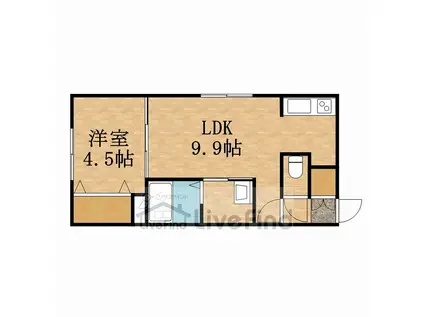 スペランツァ(1LDK/2階)の間取り写真