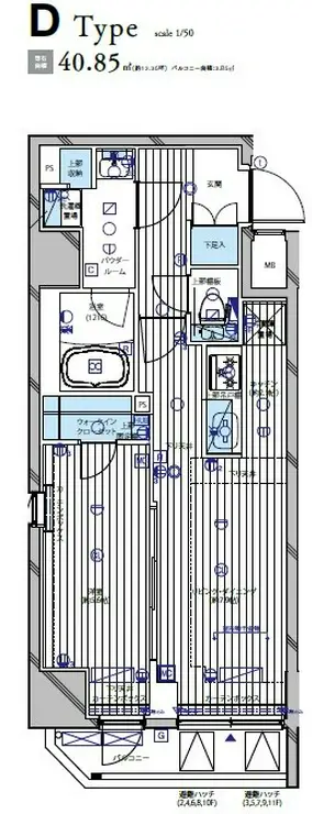 メインステージ東上野 10階階 間取り