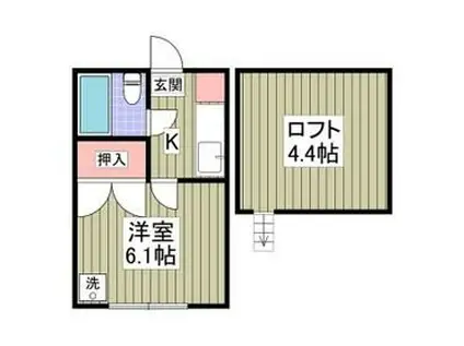レモンハウス高坂NO.11A(ワンルーム/1階)の間取り写真