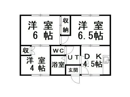 フェイス花園(3DK/1階)の間取り写真