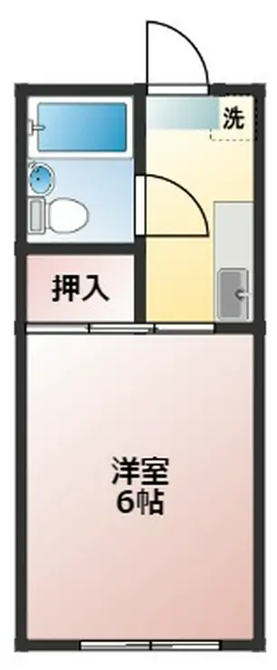 コーポ家根松 2階階 間取り
