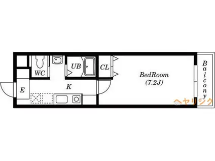 A・CITY守山小幡(1K/4階)の間取り写真
