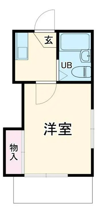 レオパレス衣笠第16 1階階 間取り