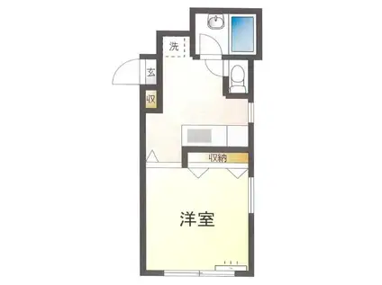 第二塚本マンション(1K/3階)の間取り写真