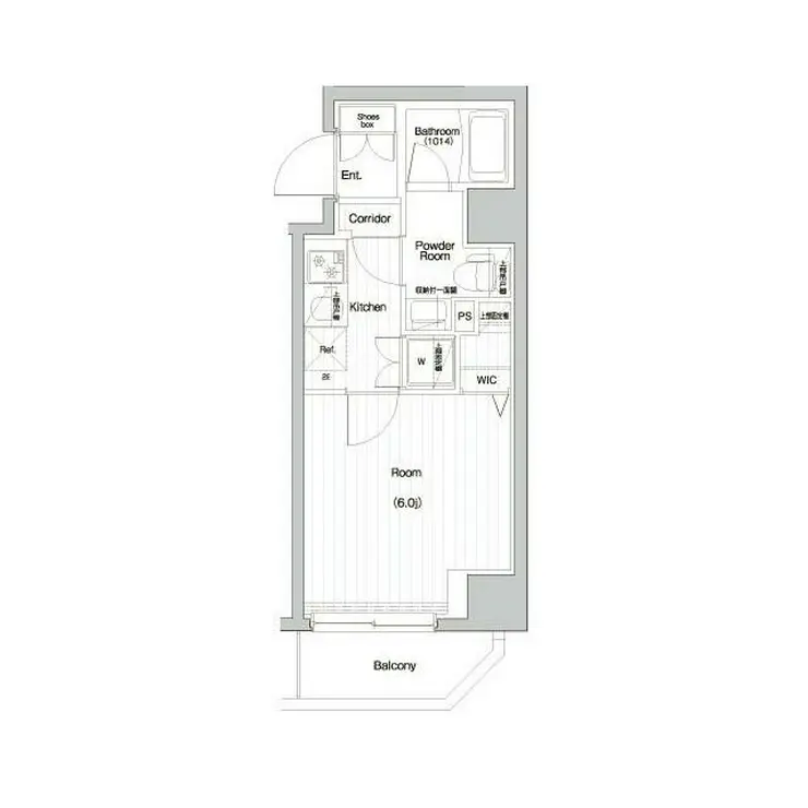 PREMIUMCUBE関内 7階階 間取り